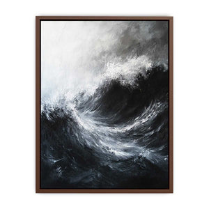 Black & white Waves Poster