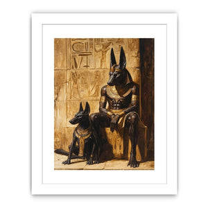 The Anubis and Horous Streched canvas
