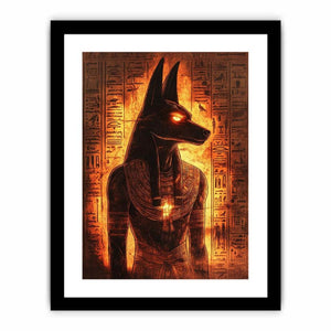 Egyptian Anubis lighted Art Print
