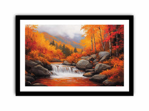 red fall Art Print