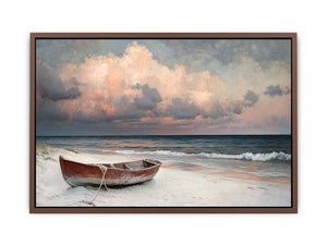 Boat on shore Poster