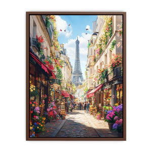Vibrant street in paris Poster