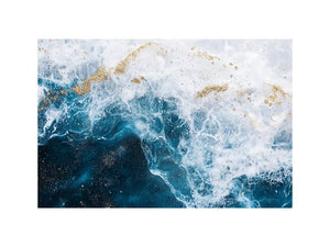 Gold teal Ocean