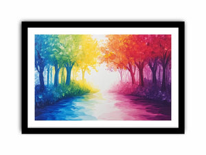 Colorfull Trees 11 Art Print