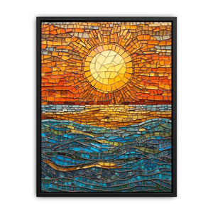Mosaic sun, Painting
