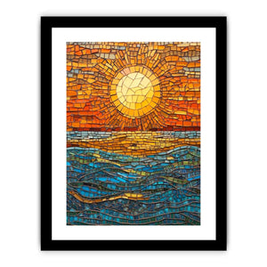 Mosaic sun, Art Print