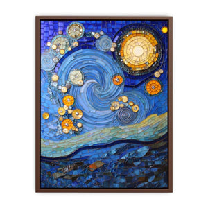 Mosaic Starry Night Poster