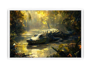 Freshwater Crocodile Framed Print