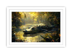 Freshwater Crocodile Streched canvas