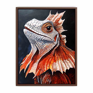 Frilled Neck Lizard Poster