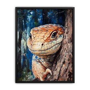Blue-Tongued Skink Painting