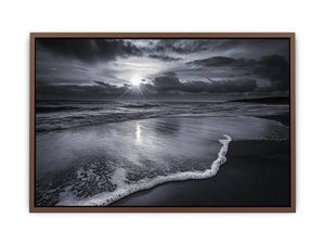 monochrome beach Poster