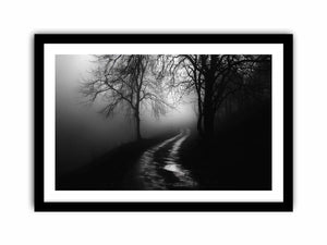 monochrome path Art Print