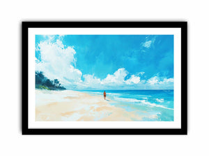 beach walk 21 Art Print