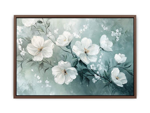 Flourish in White Poster