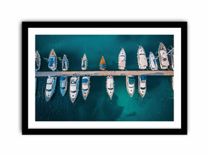Sailing Silhouettes Art Print