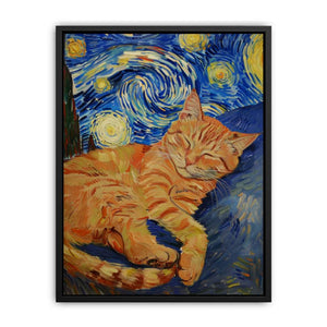 The Starry-Eyed Cat Painting
