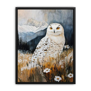 Moonlit Guardian Owl Painting