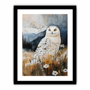 Moonlit Guardian Owl Art Print