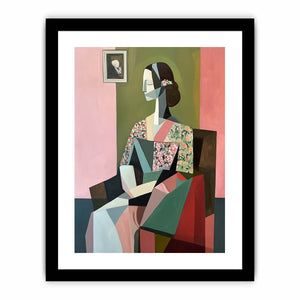 Cubist Whispers Art Print