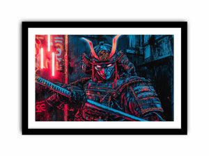 Cyberpunk Samurai Art Print