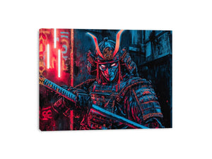 Cyberpunk Samurai Canvas Print