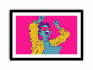 Vivid Vixens Art Print