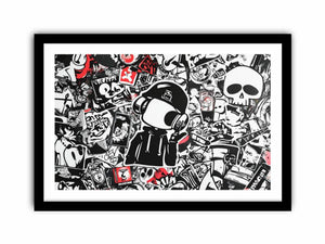 Graffiti Characters Art Print