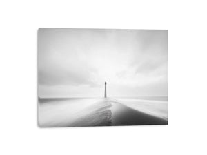 Lighthouse Monochrome Canvas Print