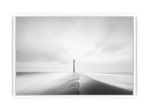 Lighthouse Monochrome Framed Print