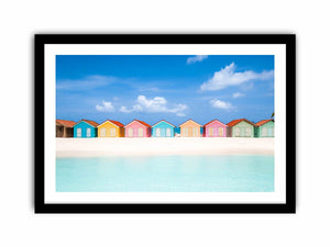 Beach Huts Art Print