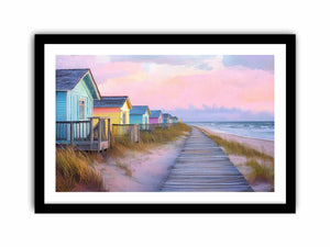 Beach Walk Art Print