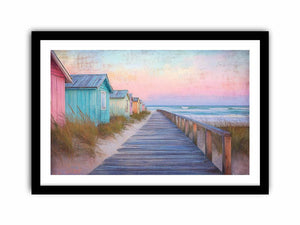 Beach Walk Art Print