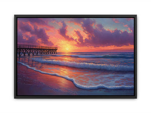 Peaceful Sunset Painting
