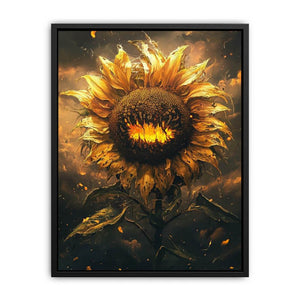 Golden Sunflower Painting