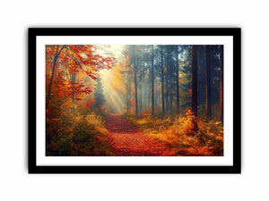 Autumn Forest Trees Art Print