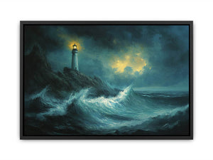 Moonlit Watchtower Painting