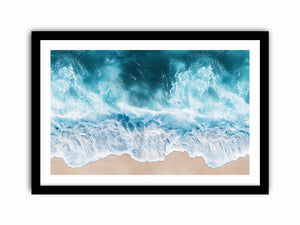 Turquoise Drift Art Print