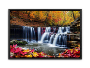 Golden Veil Falls Painting