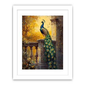 Sunset Glory Peacock Streched canvas