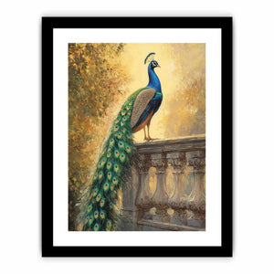 Peacock Sunset Glory Art Print