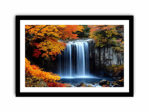 Vibrant Waterfall Art Print