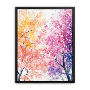 Pink Purple Cherry Painting