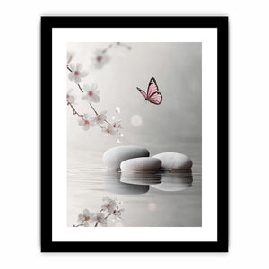 White Pebbles Art Print