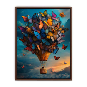 Floating With Butterflies Poster