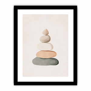 Boho Stones Art Print