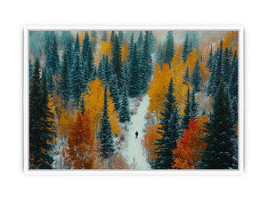 Sunset In The Leaves Framed Print