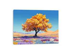 Golden Love Canopy Canvas Print