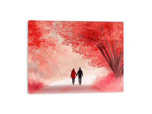 Autumn Stroll Of The Hert Canvas Print