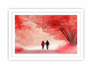 Autumn Stroll Of The Hert Streched canvas